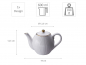 Preview: TDS, Teapot, Nippon White, 0,6 Ltr., Item No. 16989 - Kopie