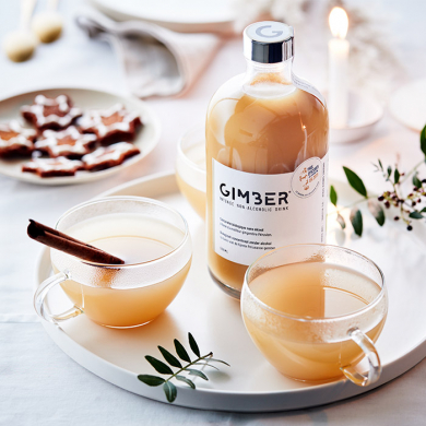 GIMBER Ingwer Drink, Konzentrat aus biologischem Ingwer, Zitrone, Kräutern und Gewürzen