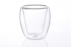 Classic "Melina Akashi" tea glass set, Set of 2, 200 ml, crystal clear, double-walled